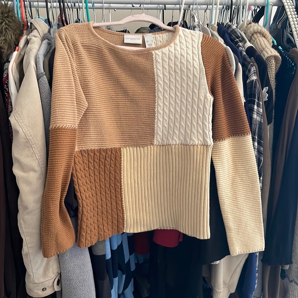 Vintage Patch Work Sweater